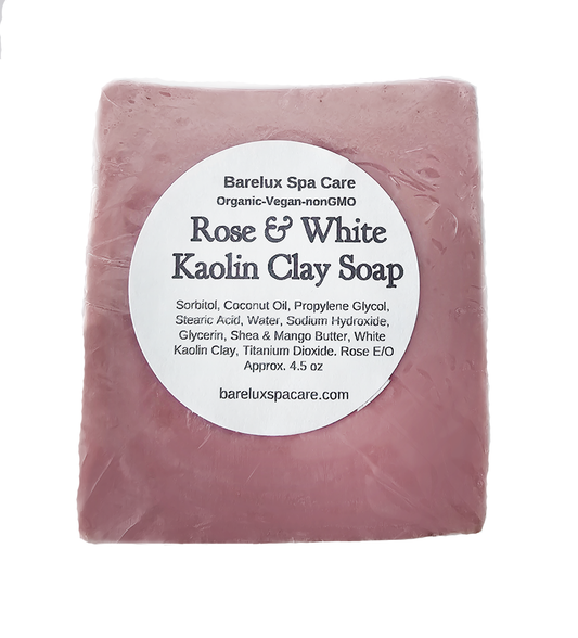 Rose & White Kaolin Clay Soap